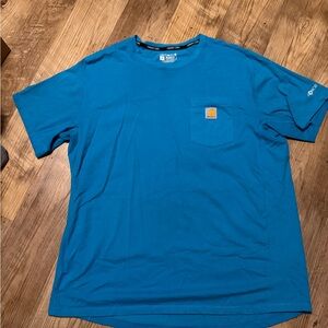 Carhartt Men's Short Sleeve Pocket Tee - Teal Blue